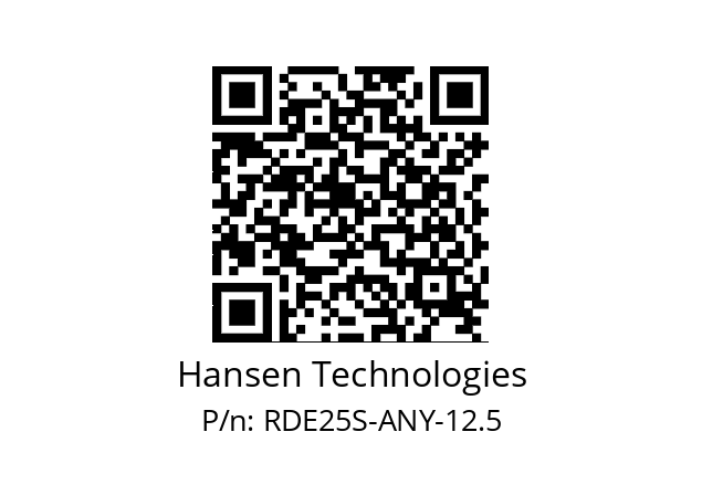   Hansen Technologies RDE25S-ANY-12.5