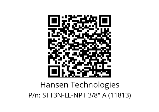   Hansen Technologies STT3N-LL-NPT 3/8" A (11813)