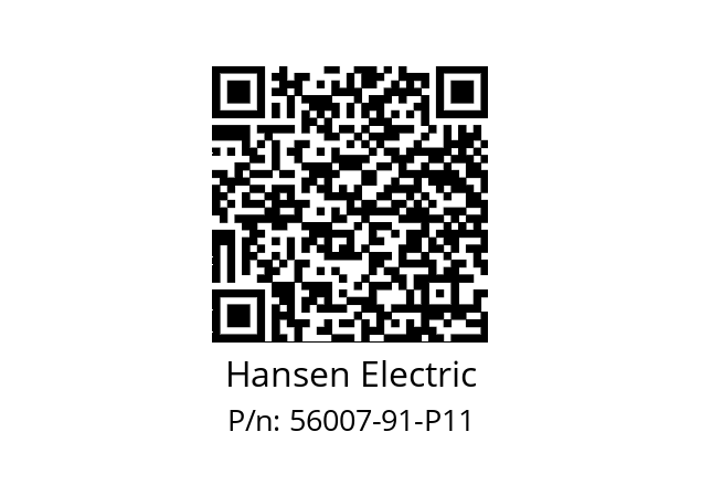  HR-VS80 Hansen Electric 56007-91-P11