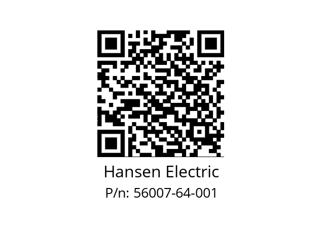   Hansen Electric 56007-64-001