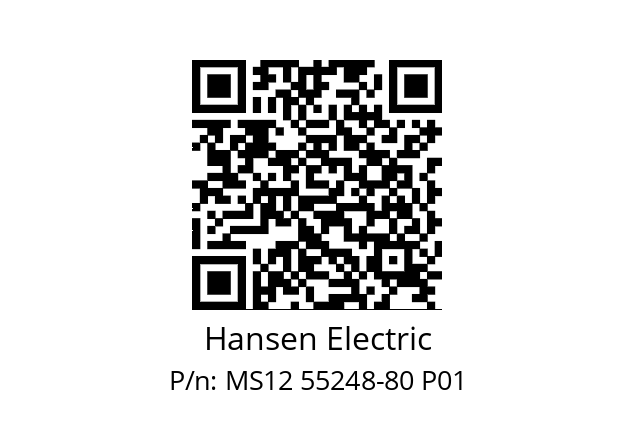   Hansen Electric MS12 55248-80 P01