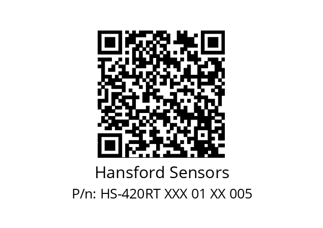   Hansford Sensors HS-420RT XXX 01 XX 005