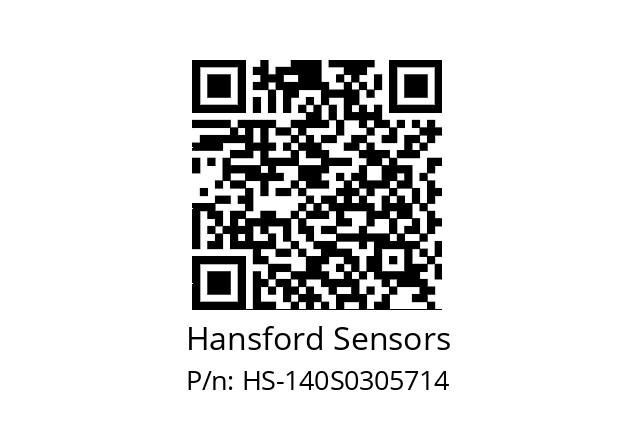   Hansford Sensors HS-140S0305714