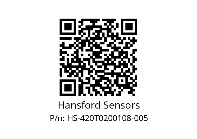   Hansford Sensors HS-420T0200108-005