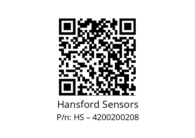   Hansford Sensors HS – 4200200208