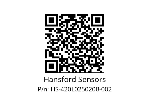   Hansford Sensors HS-420L0250208-002