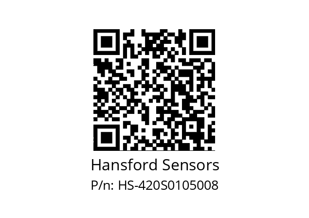   Hansford Sensors HS-420S0105008