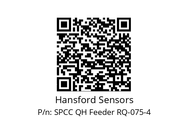   Hansford Sensors SPCC QH Feeder RQ-075-4