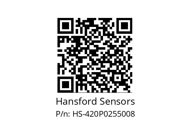   Hansford Sensors HS-420P0255008