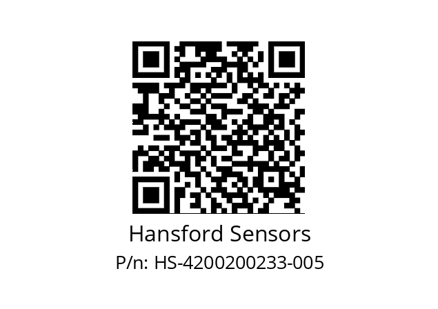   Hansford Sensors HS-4200200233-005