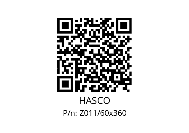   HASCO Z011/60x360