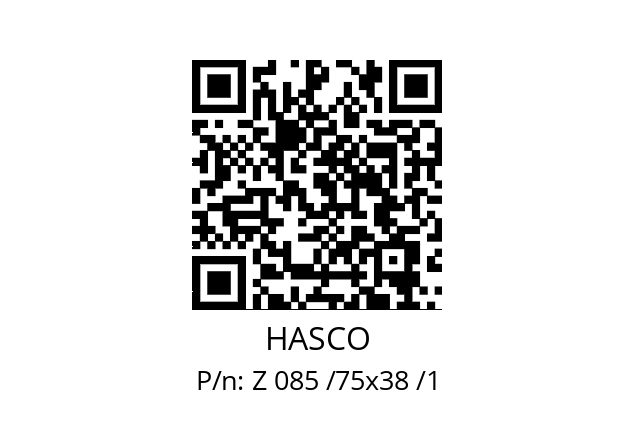   HASCO Z 085 /75x38 /1