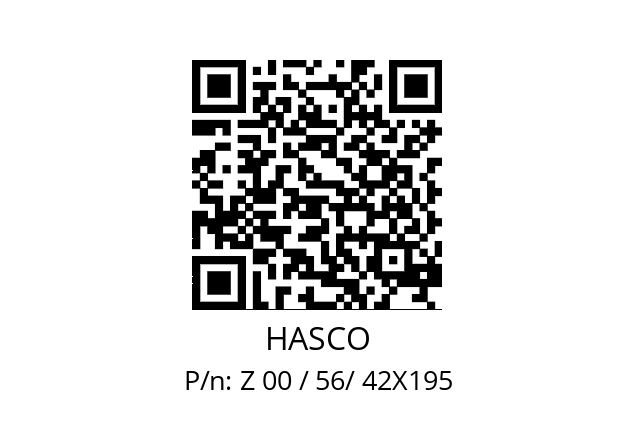   HASCO Z 00 / 56/ 42X195