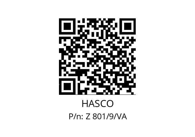   HASCO Z 801/9/VA