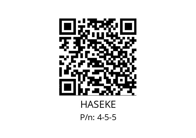   HASEKE 4-5-5