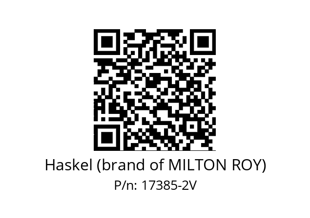   Haskel (brand of MILTON ROY) 17385-2V