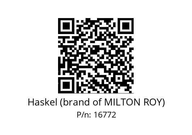   Haskel (brand of MILTON ROY) 16772