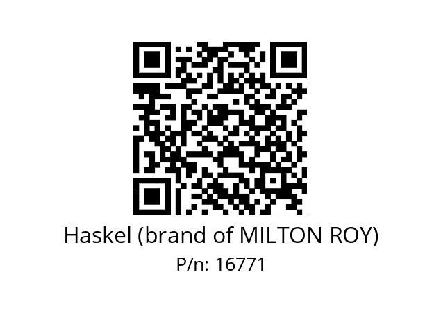   Haskel (brand of MILTON ROY) 16771