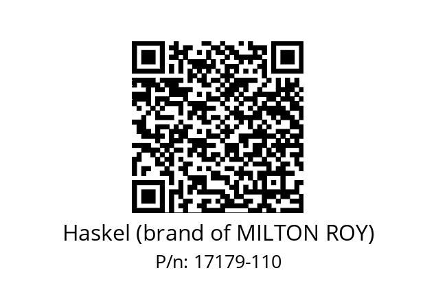   Haskel (brand of MILTON ROY) 17179-110