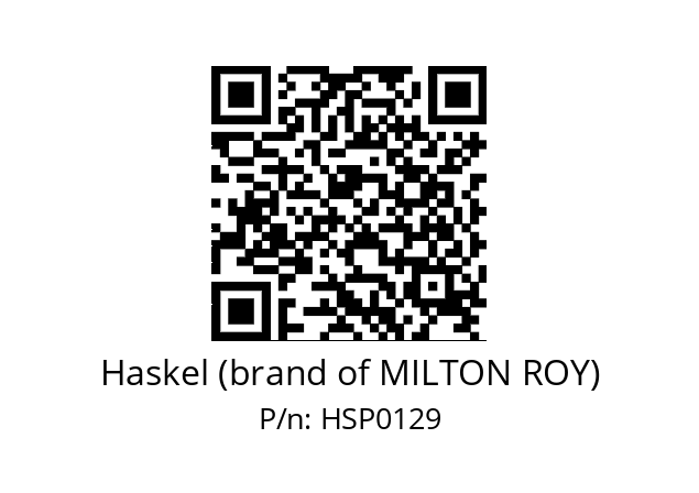   Haskel (brand of MILTON ROY) HSP0129