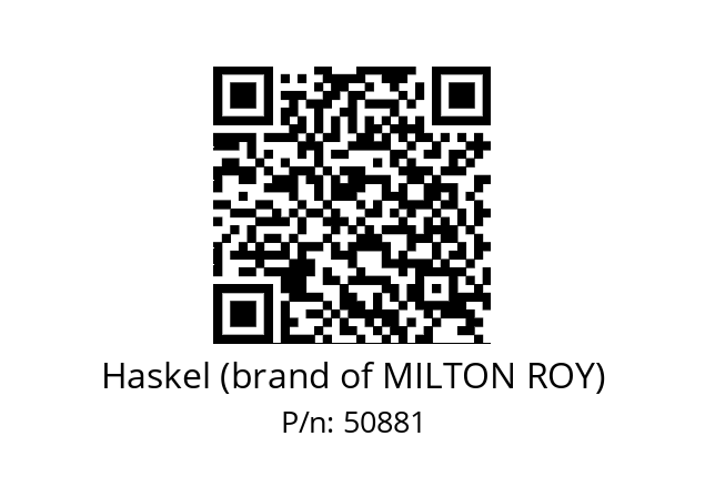   Haskel (brand of MILTON ROY) 50881