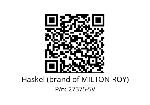   Haskel (brand of MILTON ROY) 27375-5V