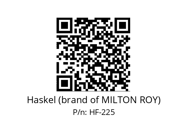   Haskel (brand of MILTON ROY) HF-225