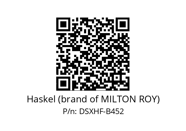   Haskel (brand of MILTON ROY) DSXHF-B452