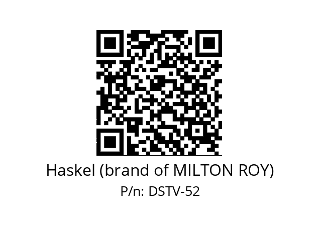   Haskel (brand of MILTON ROY) DSTV-52