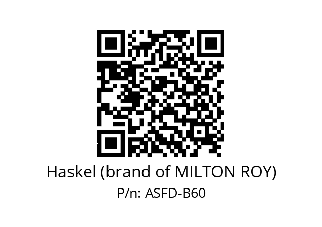   Haskel (brand of MILTON ROY) ASFD-B60