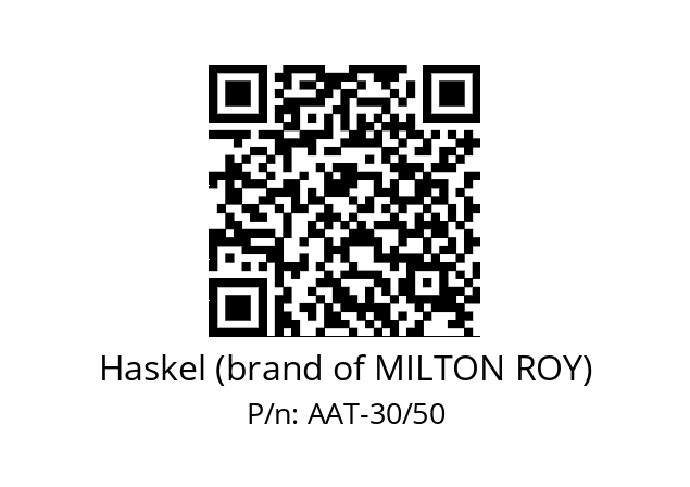   Haskel (brand of MILTON ROY) AAT-30/50