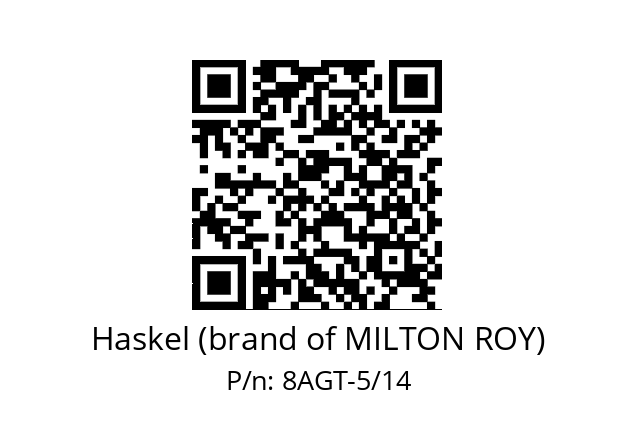   Haskel (brand of MILTON ROY) 8AGT-5/14