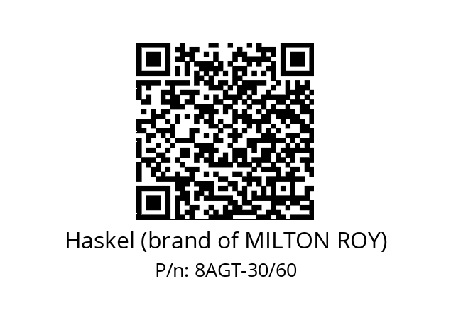   Haskel (brand of MILTON ROY) 8AGT-30/60