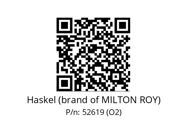   Haskel (brand of MILTON ROY) 52619 (O2)