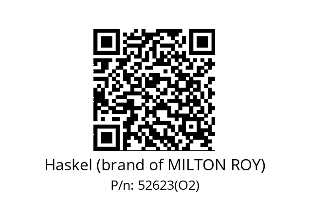   Haskel (brand of MILTON ROY) 52623(O2)