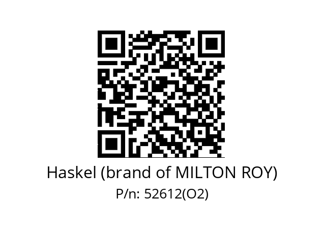   Haskel (brand of MILTON ROY) 52612(O2)