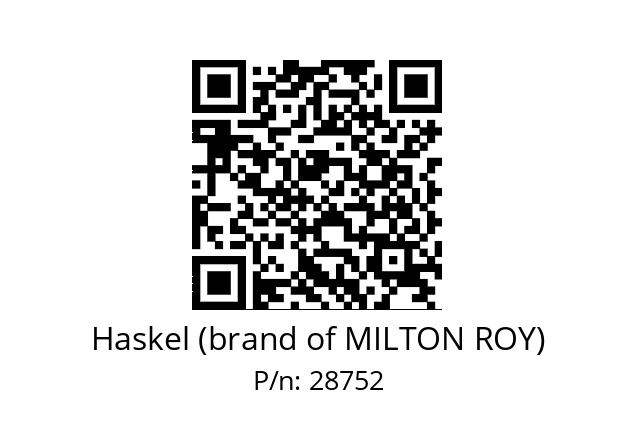   Haskel (brand of MILTON ROY) 28752