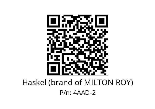   Haskel (brand of MILTON ROY) 4AAD-2