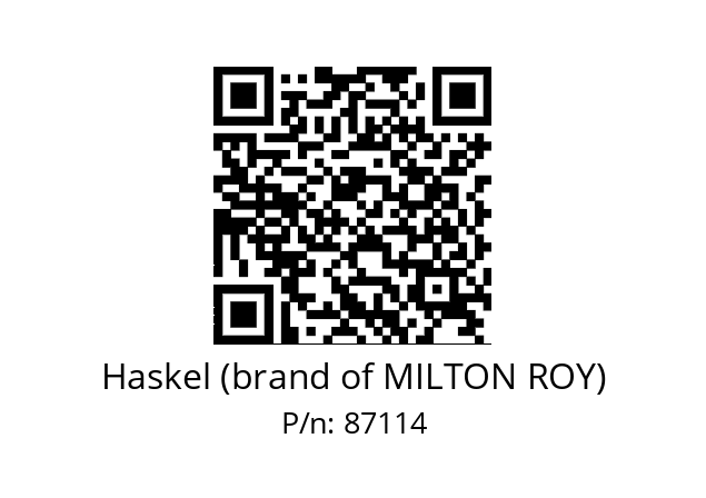   Haskel (brand of MILTON ROY) 87114