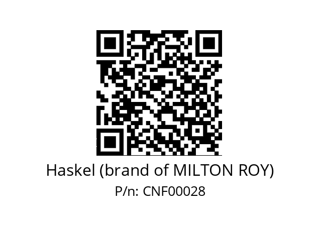   Haskel (brand of MILTON ROY) CNF00028