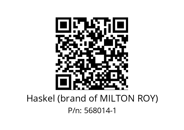   Haskel (brand of MILTON ROY) 568014-1