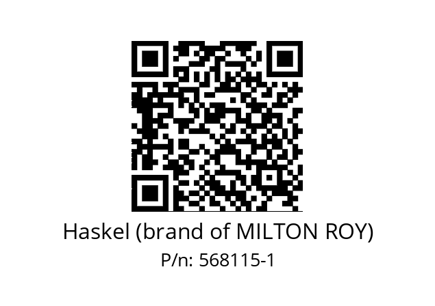   Haskel (brand of MILTON ROY) 568115-1