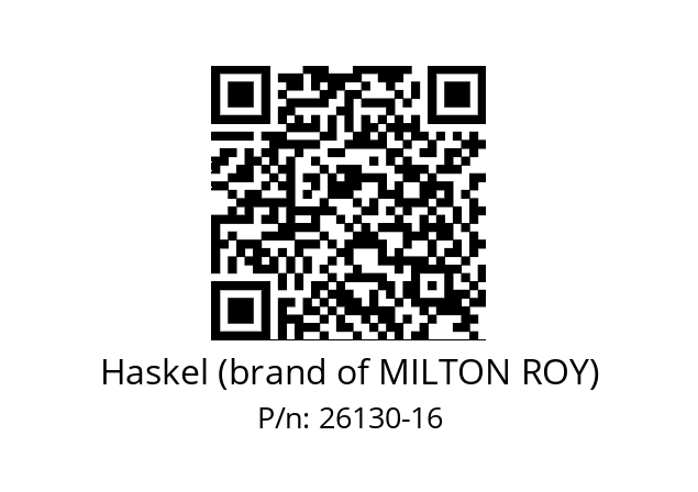   Haskel (brand of MILTON ROY) 26130-16