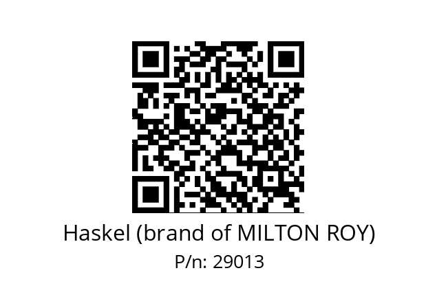   Haskel (brand of MILTON ROY) 29013