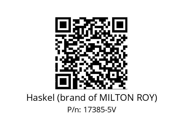   Haskel (brand of MILTON ROY) 17385-5V