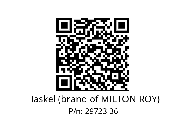   Haskel (brand of MILTON ROY) 29723-36