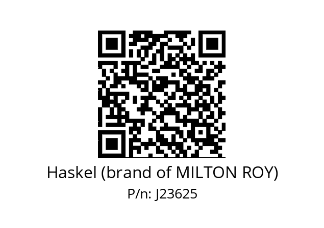   Haskel (brand of MILTON ROY) J23625