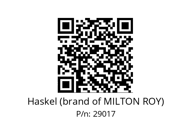   Haskel (brand of MILTON ROY) 29017