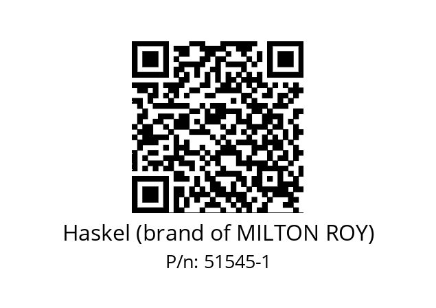   Haskel (brand of MILTON ROY) 51545-1