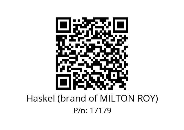   Haskel (brand of MILTON ROY) 17179